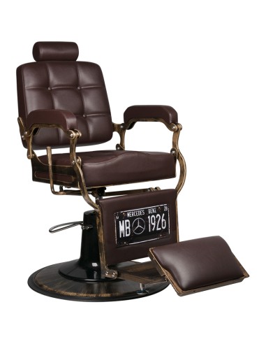Gabbiano fotel barberski Boss brązowy