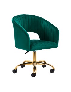 4Rico krzesło obrotowe QS-OF212G aksamit zielone