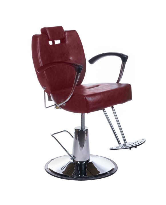 Fotel barberski HEKTOR BH-3208 Wiśniowy