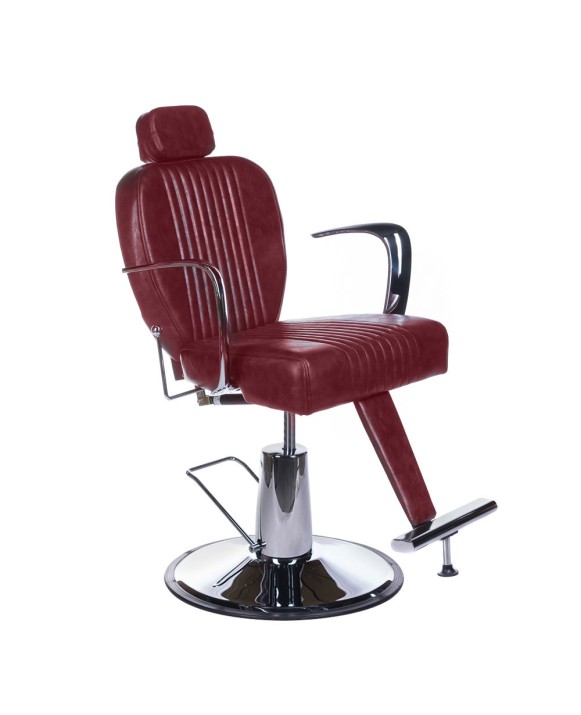 Fotel barberski OLAF BH-3273 Wiśniowy