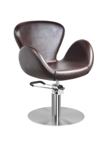 Gabbiano fotel fryzjerski Amsterdam brązowy